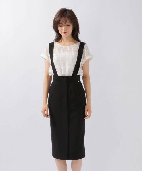 laboratory work（ラボラトリーワーク）の「サス付きタイトスカート（スカート・ブラック/ベージュ/ブラウン）」の10枚目の写真