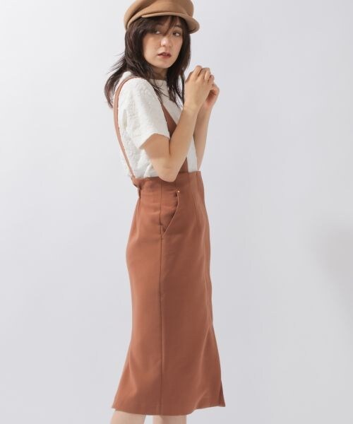 laboratory work（ラボラトリーワーク）の「サス付きタイトスカート（スカート・ブラック/ベージュ/ブラウン）」の4枚目の写真