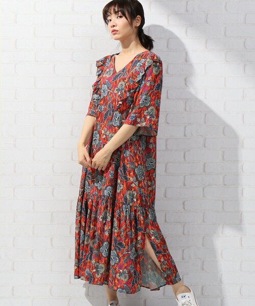 JOURNAL STANDARD relume（ジャーナルスタンダード　レリューム）の「グリーン（ワンピース/ドレス・グリーン/フリー/在庫あり）」の2枚目の写真