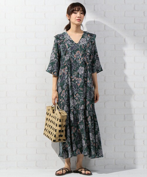 JOURNAL STANDARD relume（ジャーナルスタンダード　レリューム）の「グリーン（ワンピース/ドレス・グリーン/フリー/在庫あり）」の3枚目の写真