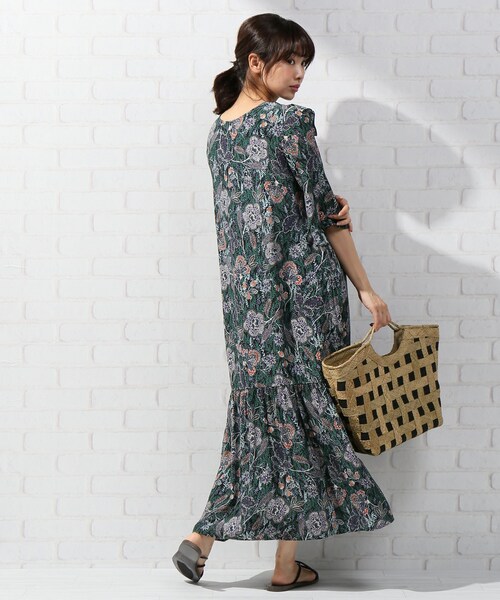 JOURNAL STANDARD relume（ジャーナルスタンダード　レリューム）の「グリーン（ワンピース/ドレス・グリーン/フリー/在庫あり）」の4枚目の写真