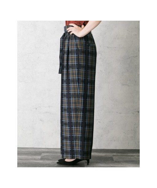 URBAN RESEARCH ROSSO WOMEN（アーバンリサーチ　ロッソ）の「【予約】チェックパンツ（パンツ・レディース・NAVY/MUSTARD・36/38）」の11枚目の写真