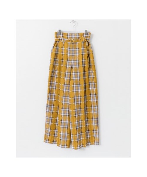 URBAN RESEARCH ROSSO WOMEN（アーバンリサーチ　ロッソ）の「【予約】チェックパンツ（パンツ・レディース・NAVY/MUSTARD・36/38）」の13枚目の写真