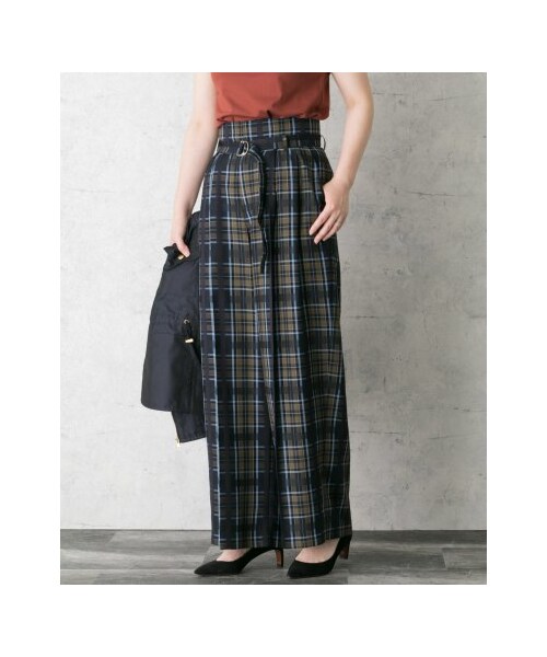 URBAN RESEARCH ROSSO WOMEN（アーバンリサーチ　ロッソ）の「【予約】チェックパンツ（パンツ・レディース・NAVY/MUSTARD・36/38）」の7枚目の写真