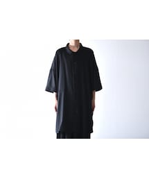 BISHOOL | BISHOOL wool gauze big shirt black(シャツ/ブラウス)