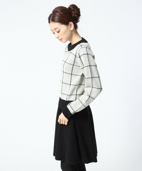 A part by（アパートバイ）の「７ＧＡＣプルオーバー&スカートセットアップ（ワンピース/ドレス・レディース・オフホワイト/ブラック・フリー）」の3枚目の写真