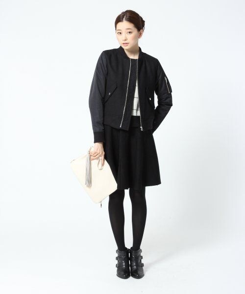 A part by（アパートバイ）の「７ＧＡＣプルオーバー&スカートセットアップ（ワンピース/ドレス・レディース・オフホワイト/ブラック・フリー）」の6枚目の写真