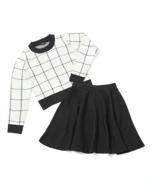 A part by（アパートバイ）の「７ＧＡＣプルオーバー&スカートセットアップ（ワンピース/ドレス・レディース・オフホワイト/ブラック・フリー）」の14枚目の写真