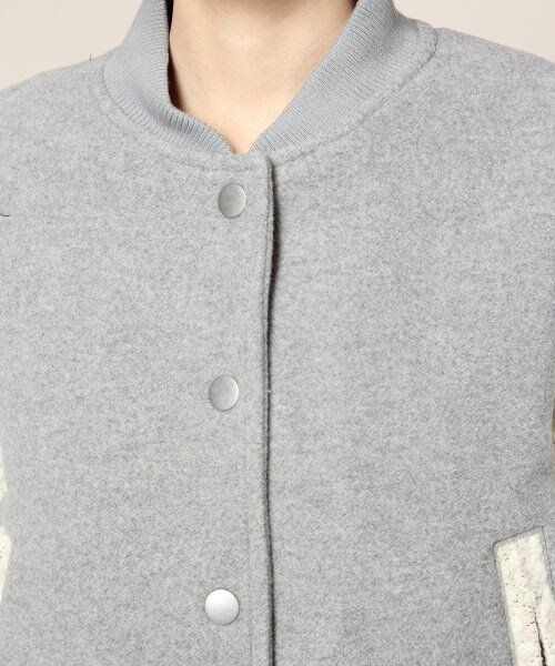 JEANASIS（ジーナシス）の「コンパクトスタジャン（ジャケット/アウター・レディース・グレー/ブラック・FREE）」の5枚目の写真