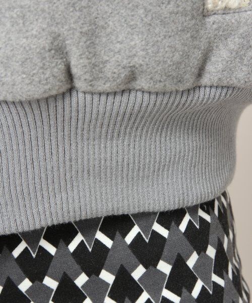 JEANASIS（ジーナシス）の「コンパクトスタジャン（ジャケット/アウター・レディース・グレー/ブラック・FREE）」の9枚目の写真