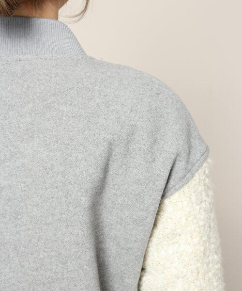 JEANASIS（ジーナシス）の「コンパクトスタジャン（ジャケット/アウター・レディース・グレー/ブラック・FREE）」の10枚目の写真