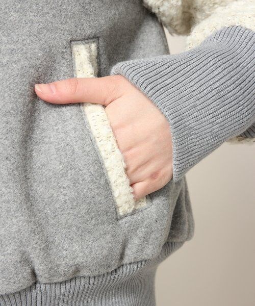 JEANASIS（ジーナシス）の「コンパクトスタジャン（ジャケット/アウター・レディース・グレー/ブラック・FREE）」の8枚目の写真