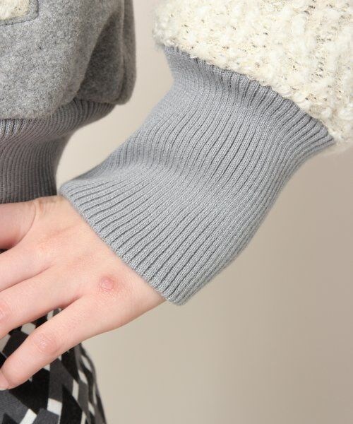 JEANASIS（ジーナシス）の「コンパクトスタジャン（ジャケット/アウター・レディース・グレー/ブラック・FREE）」の7枚目の写真