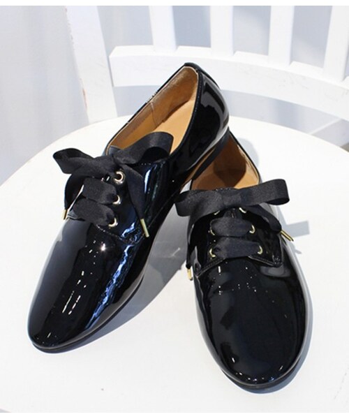 ADAM ET ROPE'（アダムエロペ）の「リボンレースアップシューズ