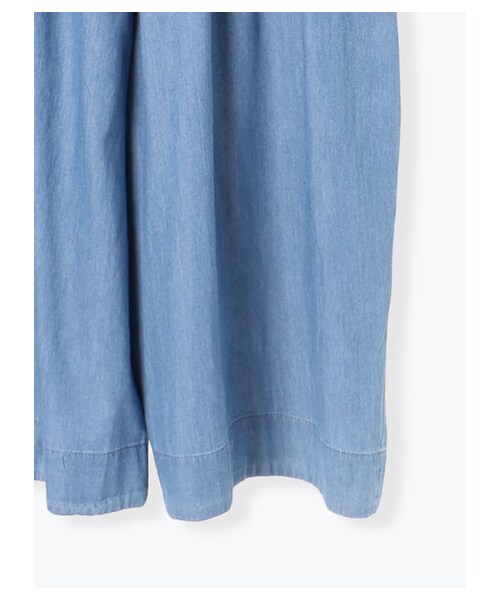 ehka sopo（エヘカソポ）の「ギャザーサロペット（オールインワン・サロペット・グレー/ブラック/ブルー・M）」の5枚目の写真