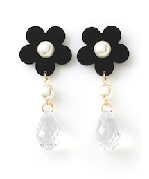 GRL | フラワーパールクリアピアス(ピアス（両耳用）)
