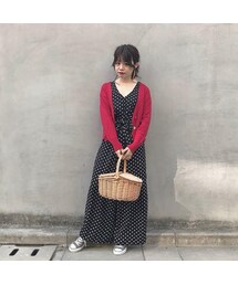 ADIRA | front ribbon combinezone(サロペット/オーバーオール)