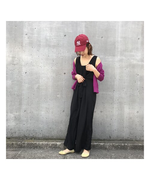 ADIRA（アディラ）の「front ribbon combinezone（サロペット/オーバーオール・レディース・その他/ブラック・FREE）」の2枚目の写真