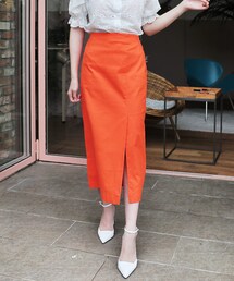 DHOLIC | コットンスリットロングスカート(スカート)