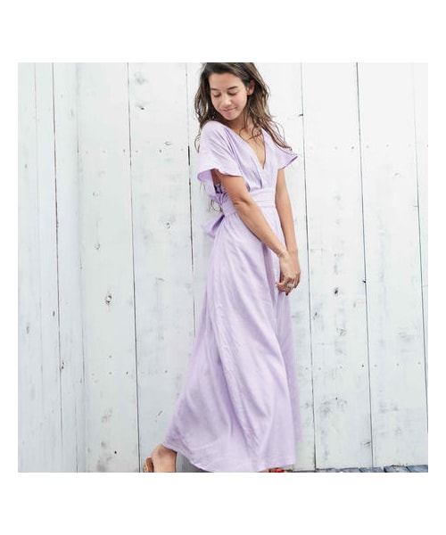 ADIRA（アディラ）の「Rika onepiece（ワンピース・レディース・ブルー/パープル・FREE）」の2枚目の写真