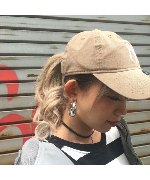 no brand（ノーブランド）の「スラッシュHOOPピアス（ピアス（両耳用）・レディース・その他）」の3枚目の写真