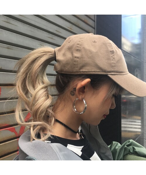 no brand（ノーブランド）の「スラッシュHOOPピアス（ピアス（両耳用）・レディース・その他）」の4枚目の写真