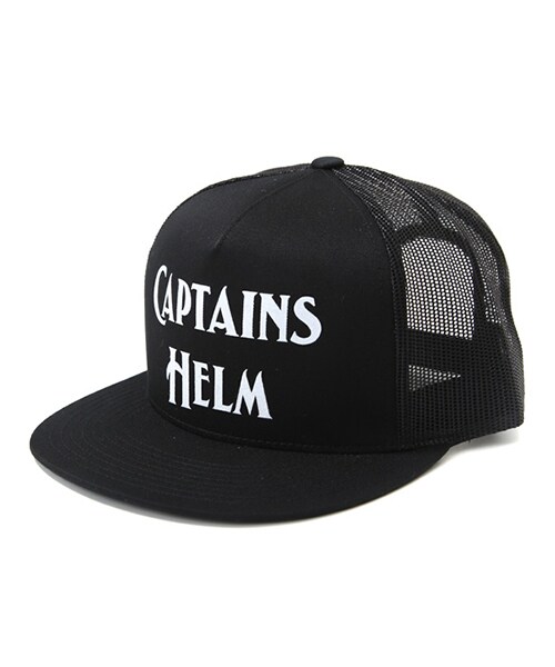 Captains Helm キャプテンズヘルム の Logo Mesh Cap Black キャップ Wear
