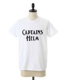 Captains Helm | USA MADE LOGO TEE -WHITE-(Tシャツ/カットソー)