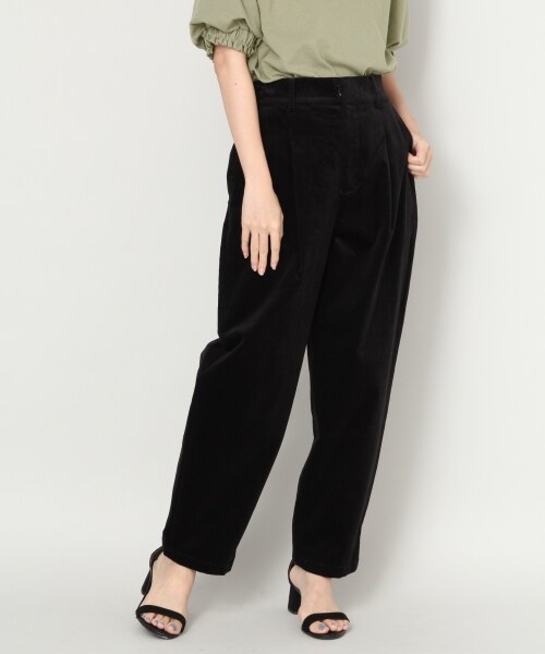 LOWRYS FARM(ローリーズファーム)の「ホソコールペグトップパンツ(パンツ・アイボリー/ブラック/ベージュ/ブルー)」の2枚目の写真
