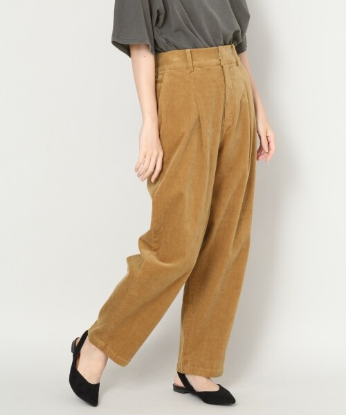 LOWRYS FARM(ローリーズファーム)の「ホソコールペグトップパンツ(パンツ・アイボリー/ブラック/ベージュ/ブルー)」の3枚目の写真