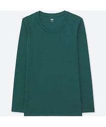UNIQLO | コンパクトコットンクルーネックT（長袖）(Tシャツ/カットソー)