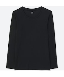 UNIQLO | コンパクトコットンクルーネックT（長袖）(Tシャツ/カットソー)