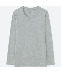 UNIQLO | コンパクトコットンクルーネックT（長袖）(Tシャツ/カットソー)
