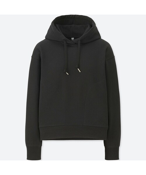 UNIQLO（ユニクロ）の「スウェットプルパーカ（長袖）（パーカー・レディース・GRAY 06/NATURAL 30/PINK 12/BLACK 09・XS/M/3XL/L/S/XXL/XL）」の2枚目の写真