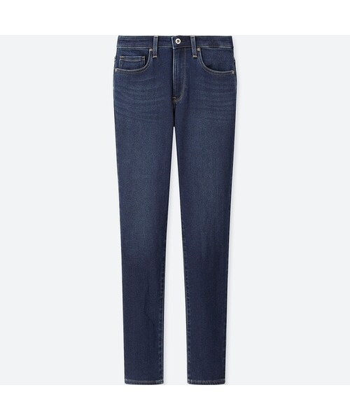 UNIQLO（ユニクロ）の「EZYジーンズ（丈長め82cm）（デニムパンツ・レディース・BLUE 67/BLUE 68/NAVY 69/BLACK 09・L/XS/XXL/3XL/XL/S/M）」の3枚目の写真