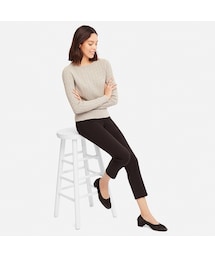 UNIQLO | ポンチスティックスリムパンツ（丈標準65cm）(その他パンツ)