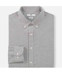UNIQLO | ファインクロスストレッチスリムフィットチェックシャツ（ボタンダウン・長袖）(シャツ/ブラウス)