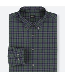 UNIQLO | エクストラファインコットンブロードチェックシャツ（ボタンダウン・長袖）(シャツ/ブラウス)