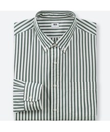 UNIQLO | エクストラファインコットンブロードストライプシャツ（ボタンダウン・長袖）(シャツ/ブラウス)