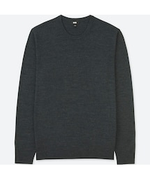 UNIQLO | エクストラファインメリノクルーネックセーター（長袖）(ニット/セーター)