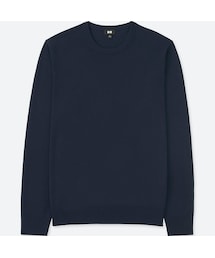 UNIQLO | エクストラファインメリノクルーネックセーター（長袖）(ニット/セーター)