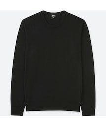 UNIQLO | エクストラファインメリノクルーネックセーター（長袖）(ニット/セーター)