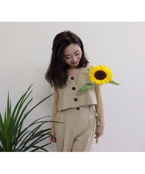 favori（ファヴォリ）の「linen set up（ワンピース・レディース・その他）」の2枚目の写真