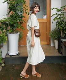 DHOLIC | バックスリットロングワンピース(ワンピース)