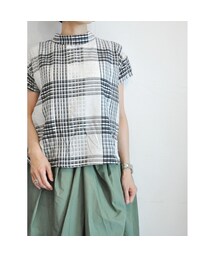 STORES.jp | チェックハイネックブラウス(シャツ/ブラウス)