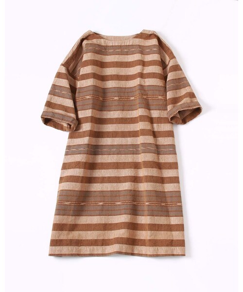 45r フォーティファイブアール の イカットボーダーdress ワンピース ドレス Wear