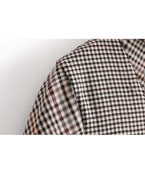 ZARA（ザラ）の「チェック柄パッチワークワンピース ショルダー