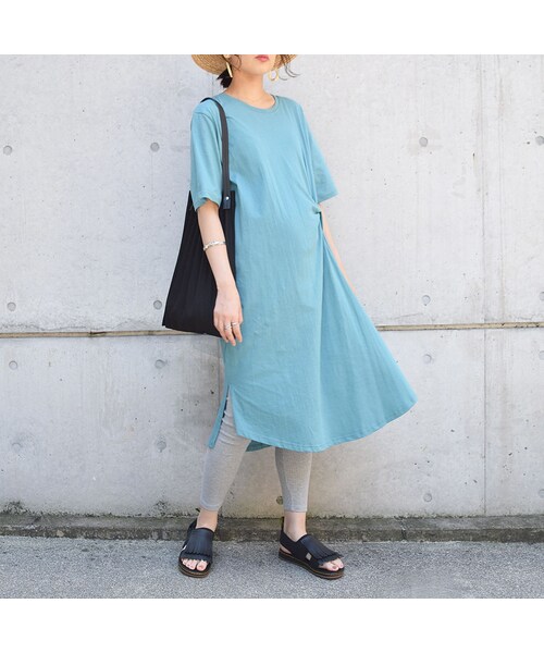 no brand(ノーブランド)の「【7/6(FRI)18:00発売】カラー絞り TEE OP(ワンピース・レディース・その他)」の9枚目の写真