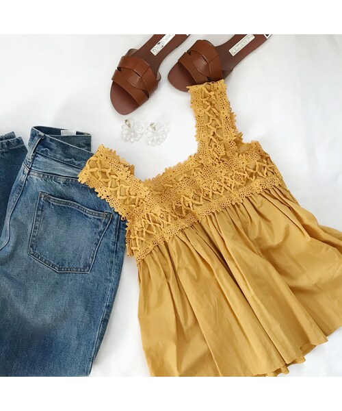 no brand（ノーブランド）の「【 MORE SALE 】レースキャミBL（シャツ/ブラウス・レディース・その他）」の2枚目の写真