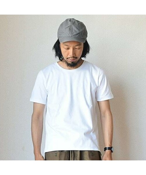 Re made in tokyo japan(アールイーメイドイントウキョウジャパン)の「【大人の為の最高級Tシャツ】Re made in tokyo japan Tokyo Made ドレスTシャツ ホワイト/ネイビー(Tシャツ/カットソー・メンズ・その他)」の6枚目の写真